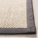 Natural Fiber Sisal Rug - Marble / Dark Grey
