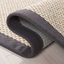 Natural Fiber Sisal Rug - Marble / Dark Grey