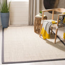 Natural Fiber Sisal Rug - Marble / Dark Grey