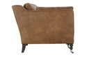 Madeline 90" Cocoa Leather Sofa