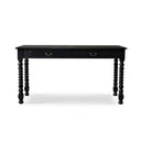 Console Desk w/ Barley Twist Leg in Batavia Black