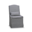 Sierra Slipcovered Dining Chair w/ Castors