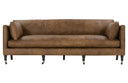 Madeline 90" Cocoa Leather Sofa