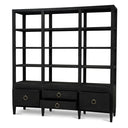 Westminster Large Linen Wrapped Concave Shelving Unit