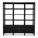 Westminster Large Linen Wrapped Concave Shelving Unit