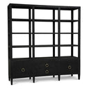 Westminster Large Linen Wrapped Concave Shelving Unit