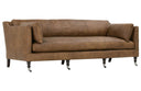 Madeline 90" Cocoa Leather Sofa