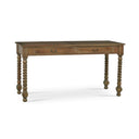 Console Desk w/ Barley Twist Leg in Straw Wash