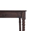 Console Desk w/ Barley Twist Leg in Cocoa