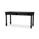 Console Desk w/ Barley Twist Leg in Batavia Black