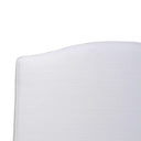 Sierra Slipcovered Dining Chair w/ Castors w/ Arctic White Performance Fabric