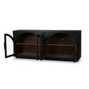 Vannes 4 Door Sideboard w/ Glass Shelves