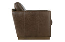 Allie Leather Swivel Chair