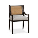 Milano Dining w/ Upholstered Seat & Rattan Back